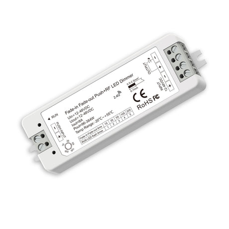 einlernbar auf bis zu 10 Sys-Pro Fernbedienungen PWM Frequenz 2KHz Soft-on/Soft-Off Einstellung: 1s|3s|5|10s|20s Installation und Anschluss ausschließlich Spannungsfrei durchführen!
