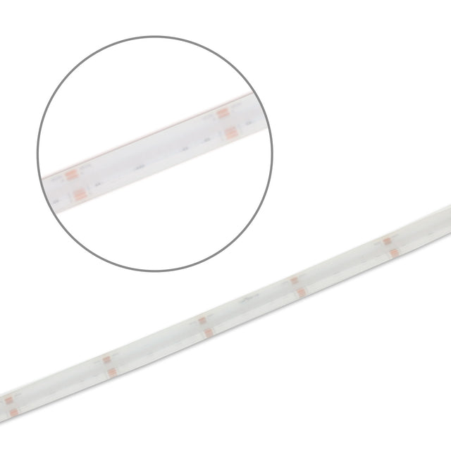 LED HT RGB + WW COB Flexband für bis zu 100°C Umgebungstemp. 24V DC 19 W IP68 5m Rll 896 LED/m - Beleuchtung