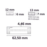 LED HT RGB + WW COB Flexband für bis zu 100°C Umgebungstemp. 24V DC 19 W IP68 5m Rll 896 LED/m - Beleuchtung