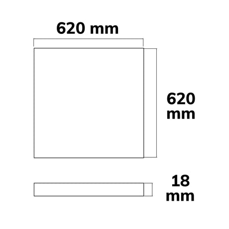Infrarot-Panel BEST STANDARD 620x620mm 345W - Beleuchtung
