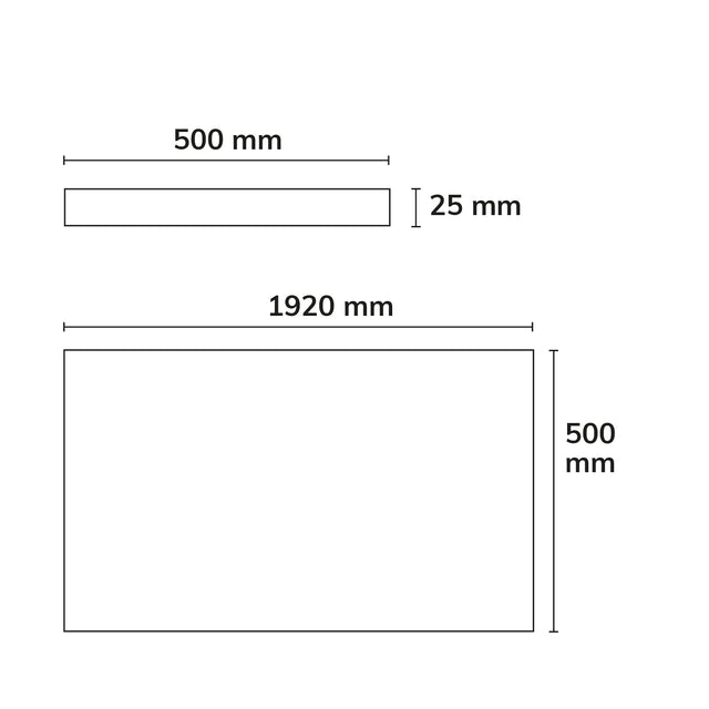 Akustikabsorber H25 für Leuchtenrahmen mit Innenformat 500x1192mm grau - Beleuchtung