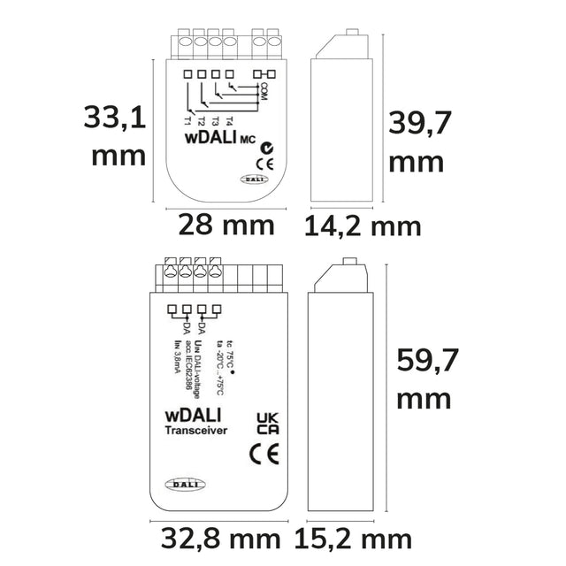 SET aus 116822 DALI Funktransmitter und 116927 DALI Receiver - Beleuchtung
