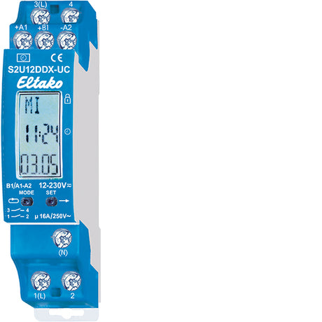 Schaltuhr digi 8-230VUC                           2kan 480h 1TE REG 24h