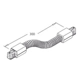 3-Phasen Classic Flex-Verbinder schwarz L: 300mm - Beleuchtung