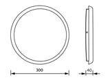 LED-Kunststoffleuchte                             25W 3000-5700K 2120lm ws