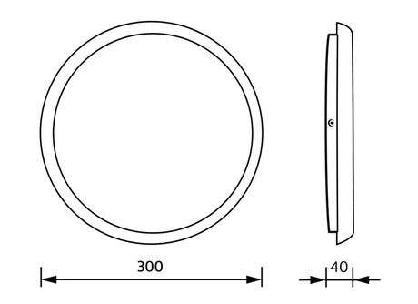 LED-Kunststoffleuchte                             25W 3000-5700K 2120lm ws