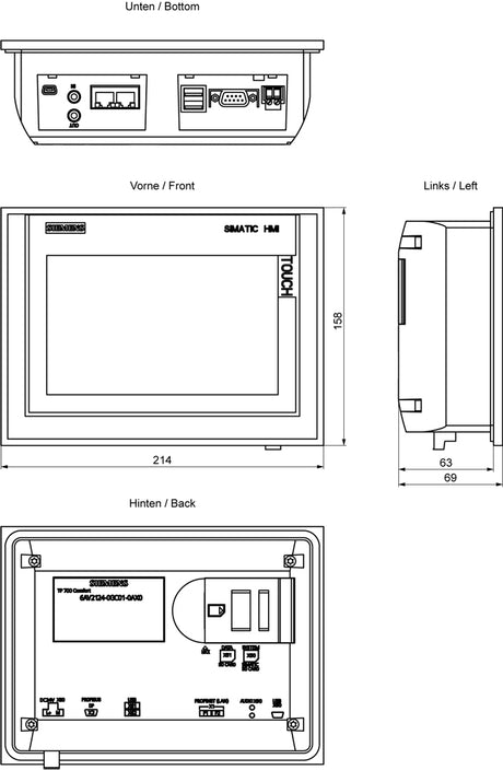 Grafik-Panel                                      m.Farbdisplay DC