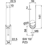 BETTERMANN Bügelschelle 28-34mm 3f ST BS-H3-M-34 FT Profilschiene W=ST hfr