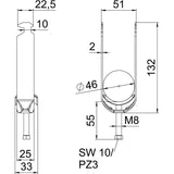 BETTERMANN Bügelschelle 40-46mm 2f ST BS-H2-M-46 FT Profilschiene W=ST hfr