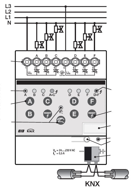 Heizungsaktor KNX REG                             12Ausg 24-230V