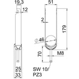 BETTERMANN Bügelschelle 40-46mm 3f ST BS-U3-M-46 FT Profilschiene W=ST hfr