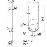 BETTERMANN Bügelschelle 46-52mm 2f ST BS-U2-M-52 FT Profilschiene W=ST hfr