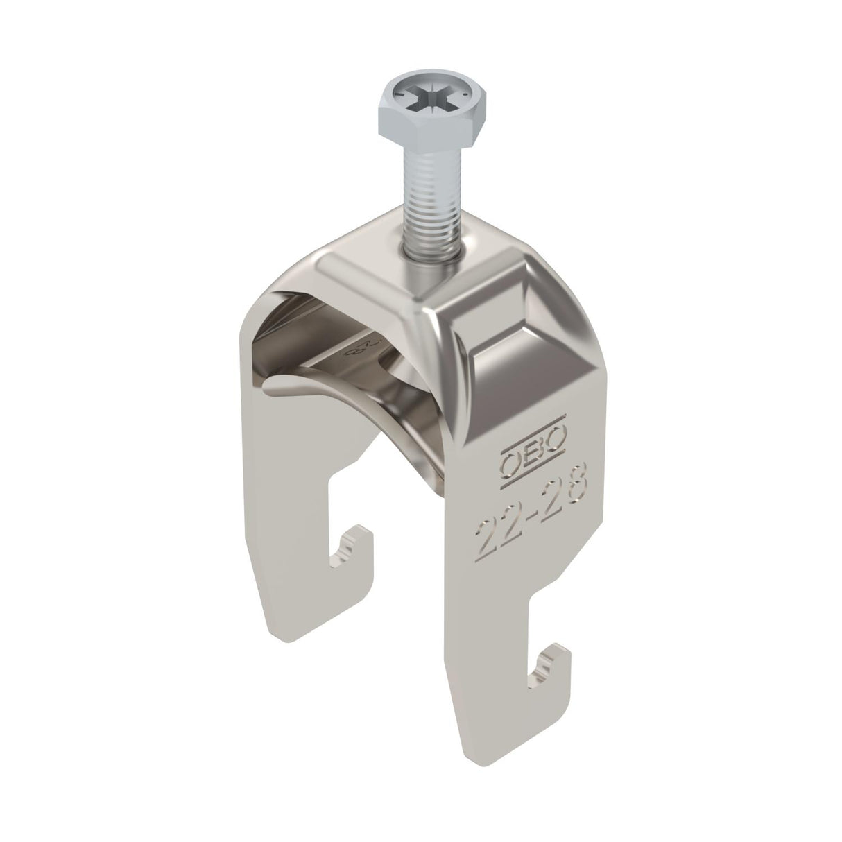 BETTERMANN Bügelschelle 22-28mm 1f VA BS-U1-M-28 A4 C-Profil W=ST hfr