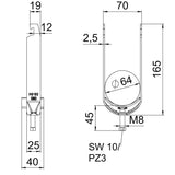 BETTERMANN Bügelschelle 58-64mm 2f ST BS-U2-K-64 FT C-Profil W=Kst hfr