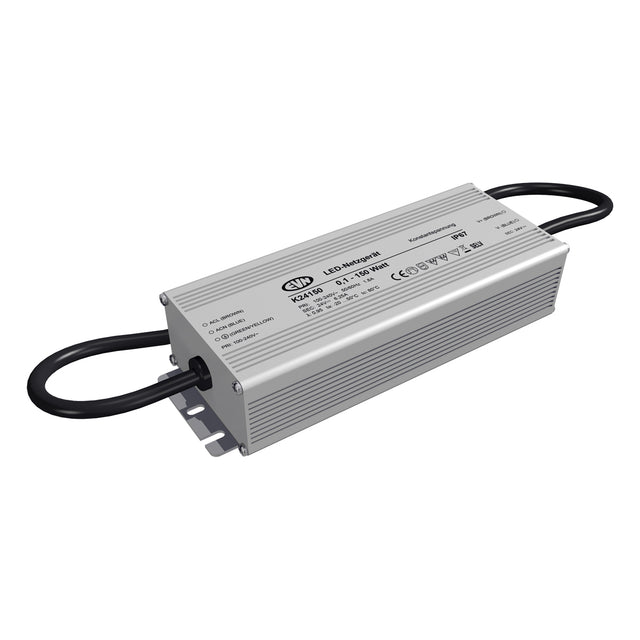 EVN LED-Trafo 0,1-150W 6250mA 24V IP67 K24150 Metallgeh stat 235x127x58mm