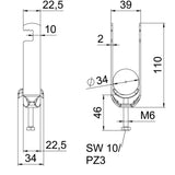 BETTERMANN Bügelschelle 28-34mm 2f ST BS-F2-M-34 FT Profilschiene W=ST hfr