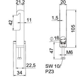 BETTERMANN Bügelschelle 12-16mm 1f ST BS-W2-K-16 FT C-Profil W=Kst