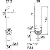 BETTERMANN Bügelschelle 28-34mm 1f ST BS-W2-K-34 FT C-Profil W=Kst