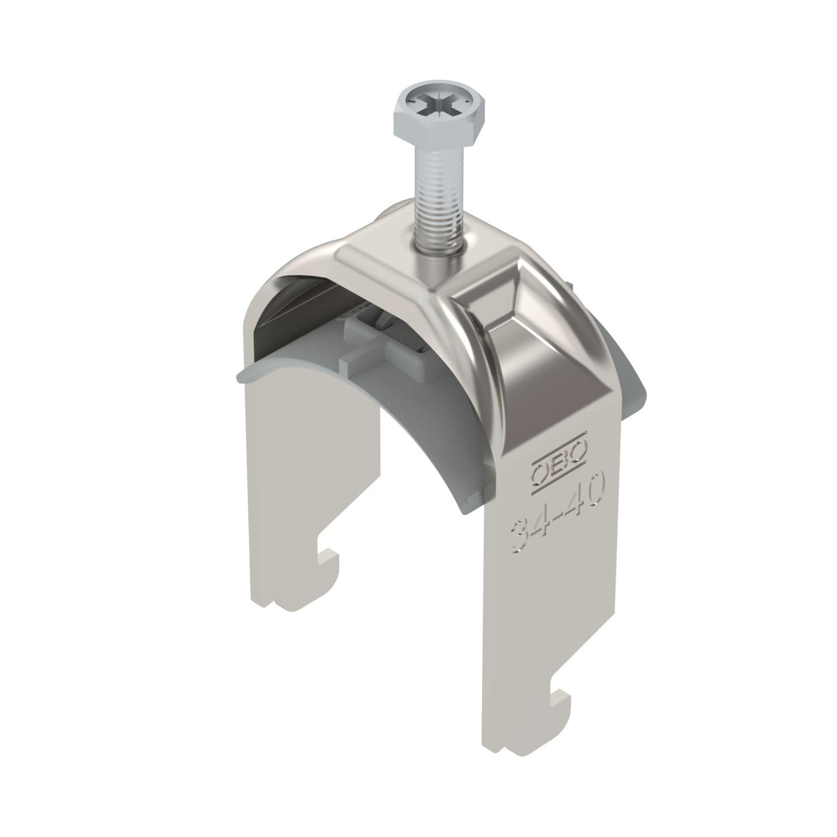 BETTERMANN Bügelschelle 34-40mm 1f VA BS-N1-K-40 A2 C-Profil W=Kst