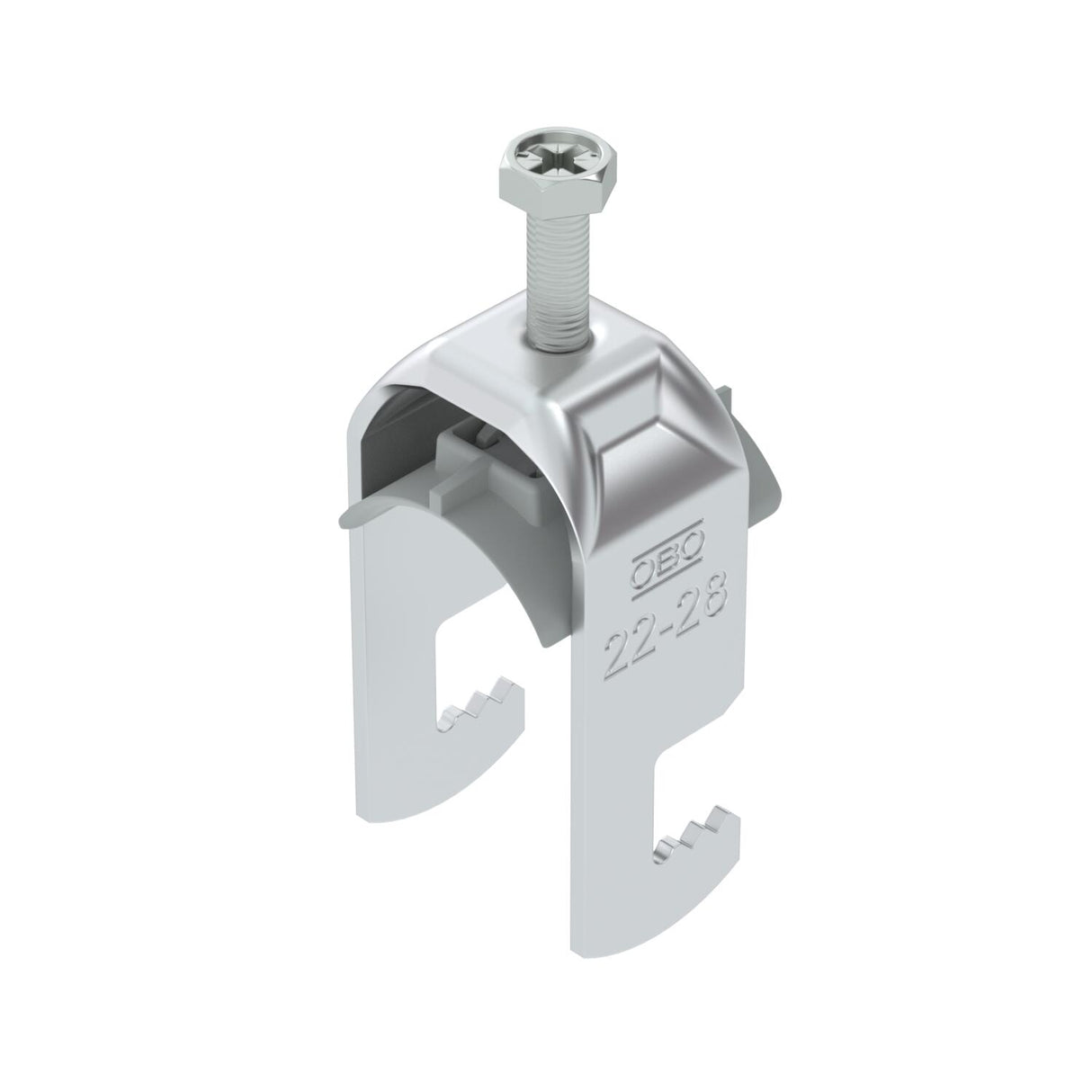 BETTERMANN Bügelschelle 22-28mm 1f Alu BS-F1-K-28 ALU Profilschiene W=Alu hfr