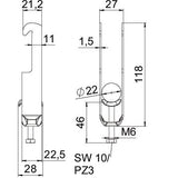 BETTERMANN Bügelschelle 16-22mm 2f ST BS-W2-M-22 FT Profilschiene W=ST hfr