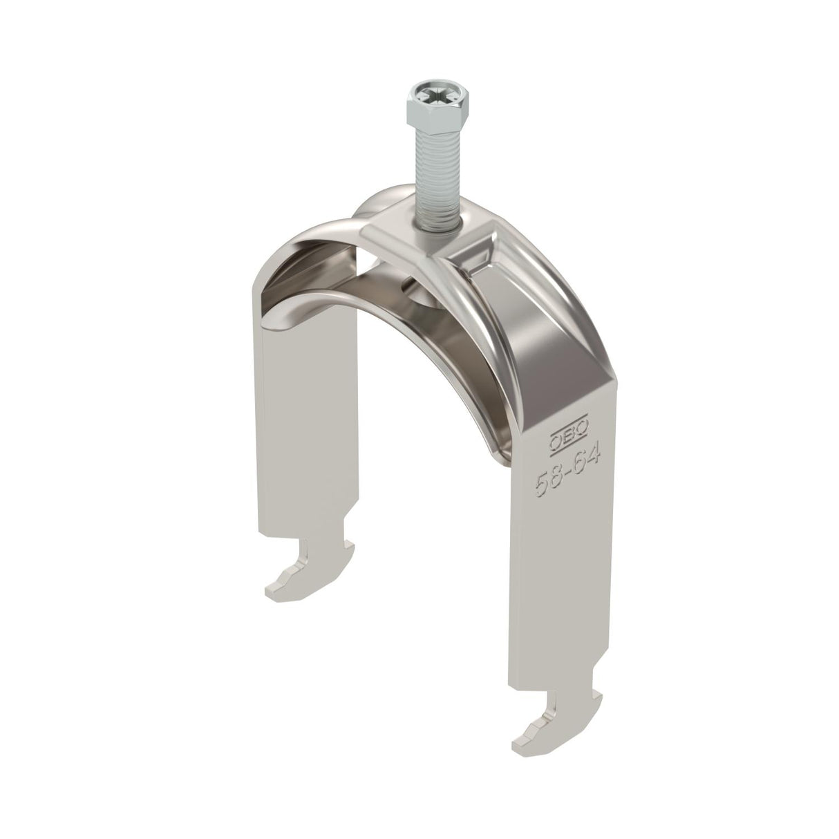 BETTERMANN Bügelschelle 58-64mm 1f ST BS-H1-M-64 A4 Profilschiene W=ST hfr