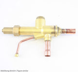 Eckabsperrventil R-TEK 1-1/8" PS=120bar SV-Anschluss M24x1,5 u. Stutzen 7/16"UNF