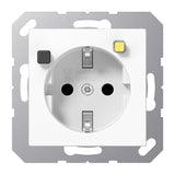 JUNG Fi-Steckdose 1f aws glz UP m.BS AS/A A 5520.30 WW IP20 vert