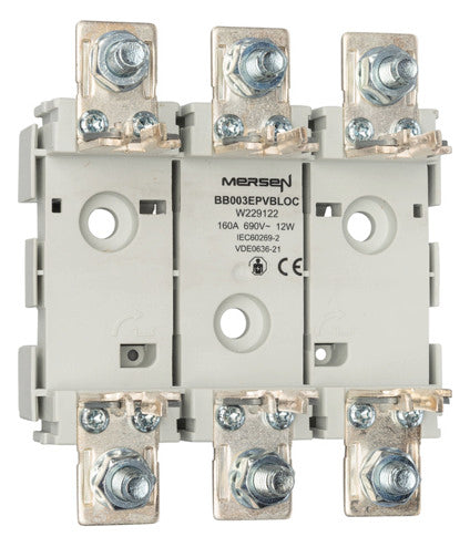MERSEN NH-Sicherungsunterteil 3p NH00 BB003EPVBLOC 160A