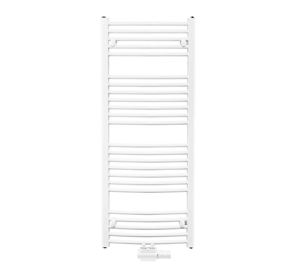 Buderus Badheizkörper, Logatrend Therm Curve, Mittenanschluss, 740x945 mm (HxL), 7738322094, inklusive Wandmontage-Set