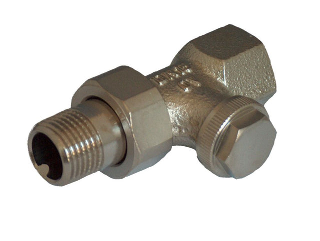 Rücklaufverschraubung „Combi 3“_x000d_
DN 15, PN 10, Durchgang, Rg/Ms, vernickelt