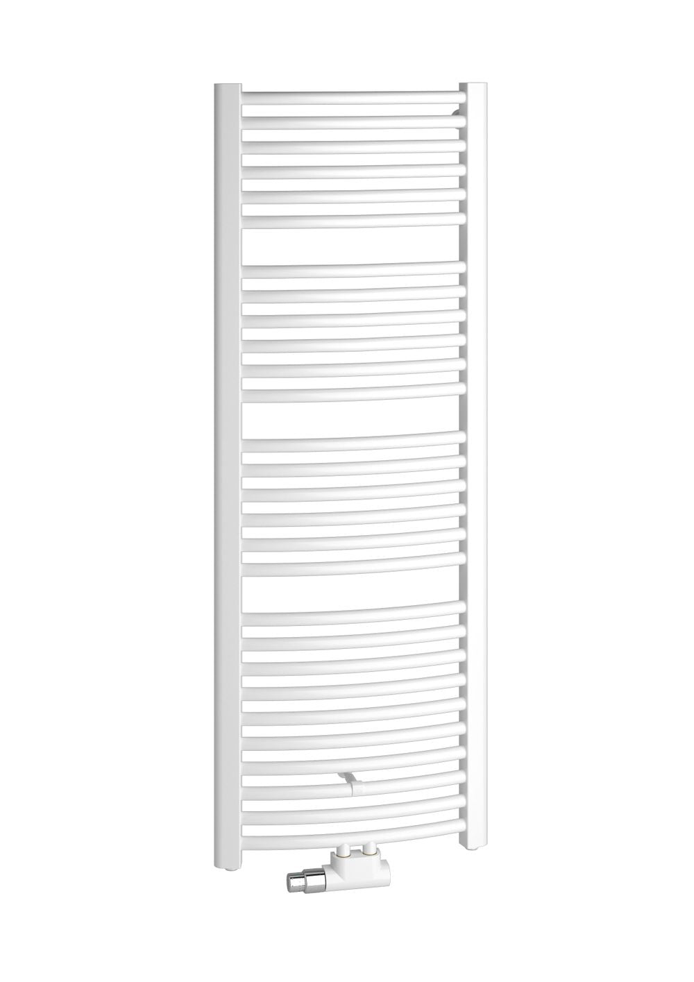 Kermi Badheizkörper Basic-50 R, gebogen, Mittel- / Seitenanschluss, 1770x599 mm (HxL), weiß, ER01M1800602XXK