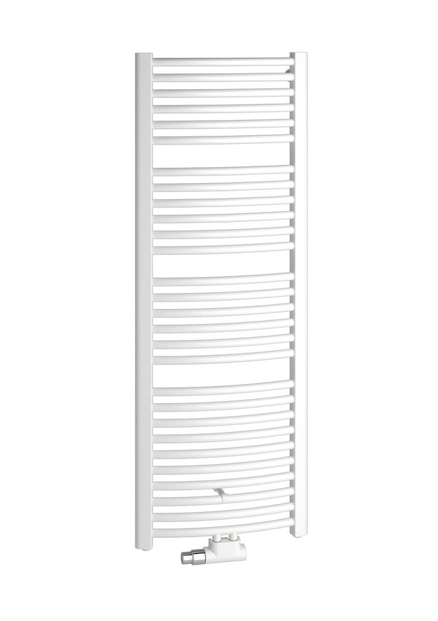 Kermi Badheizkörper Basic-50 R, gebogen, Mittel- / Seitenanschluss, 1770x599 mm (HxL), weiß, ER01M1800602XXK