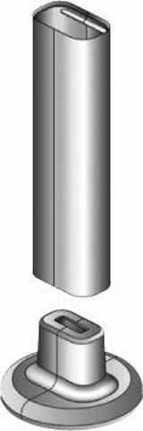 Buderus Standfix-Rosetten WE-825 BUD für WE-870 BUD, Fußabdeckung, 81606400
