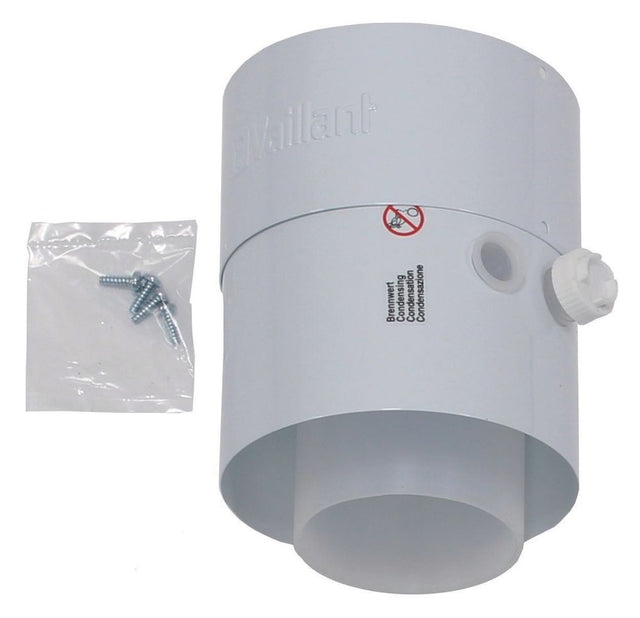 Vaillant Zwischenstück m. Prüföffnungen für Luft-/Abgasführung, PP, 80/125 mm, 301369