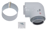 Vaillant Bogen 87 Grad Brennwert Luft-/Abgasführung, PP, 80/125 mm, 303210