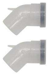Vaillant Bogen 45 Grad (2 St.) Brennwert für starre Abgasleitung DN 80, PP, 303259