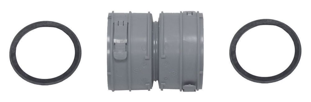 Vaillant Set 3 Verbindungsstück Brennw. für flexible Abgasleitung DN 80, PP, 303512