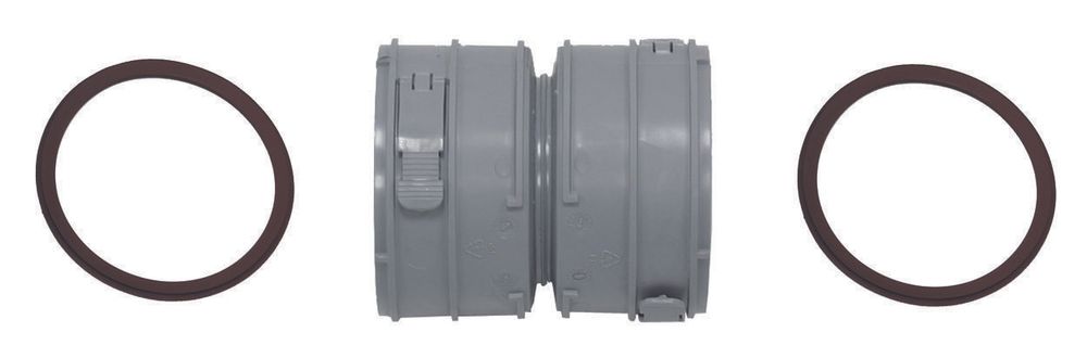 Vaillant Set 3 Verbindungsstück Brennw. für flexible Abgasleitung DN 100, PP, 303518