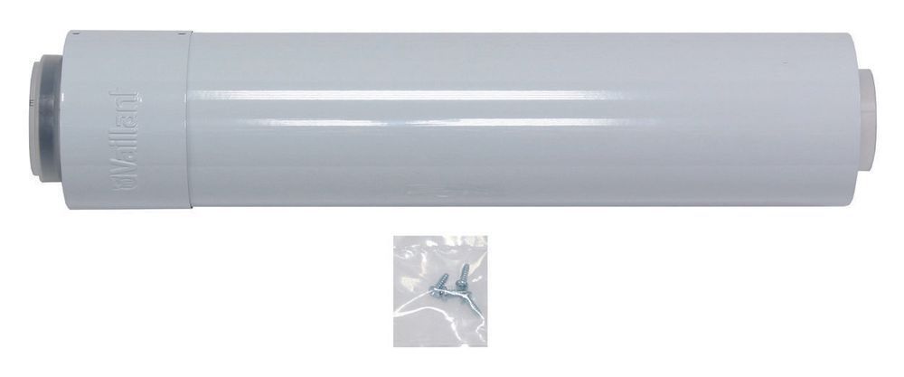Vaillant Teleskopverlängerung Brennwert Luft-/Abgasführung, PP,60/100, 0,5-0,8 m, 303906