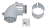 Vaillant Bogen 87 Grad Brennwert konz., PP, 60/100 mm, m. Reinigungsd., 303916