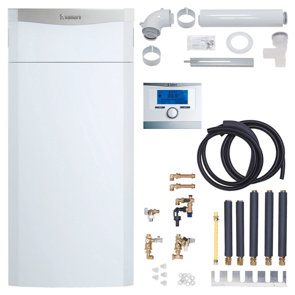 Vaillant Paket 1.402/5 ecoCOMPACT VSC206 VRC 700/6, Konsole, Luft/Abgas Flex., 0010029730