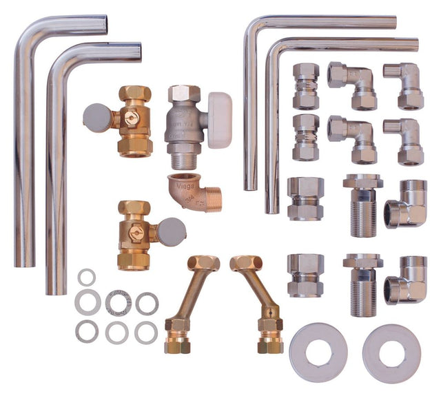 Vaillant VCW/VCI-Instal.-Set, Austausch Alt-Inst., Auf-/Unterputz, Rohre kürzbar, 0020201901
