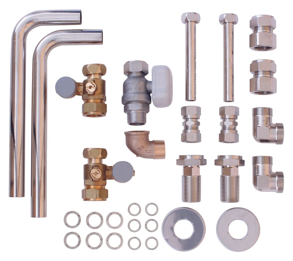 Vaillant VC-Installationsset, Aust. Alt-Inst. Auf-/Unterputz, Rohre kürzbar, 0020201902