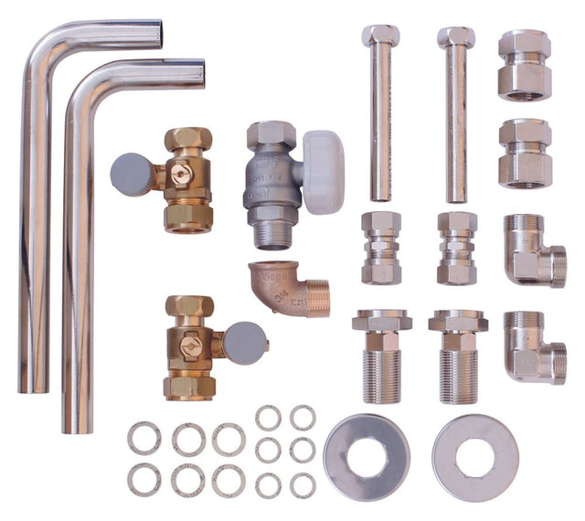 Vaillant VC-Installationsset, Aust. Alt-Inst. Auf-/Unterputz, Rohre kürzbar, 0020201902