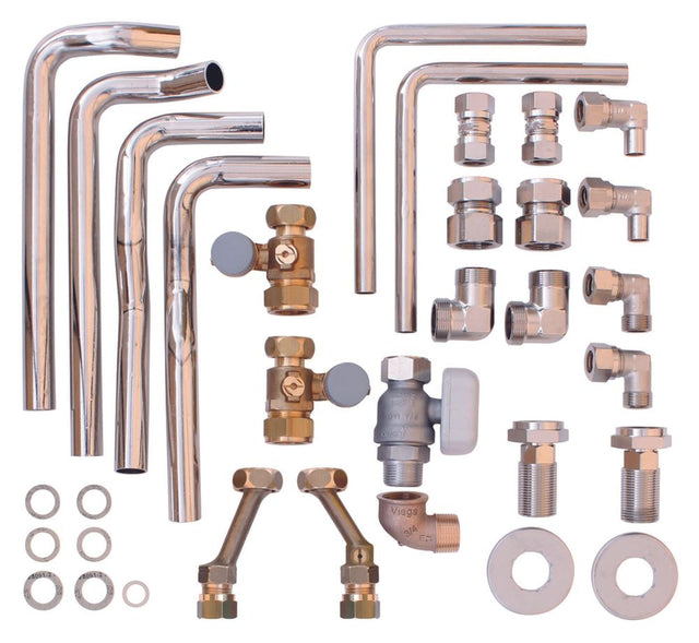 Vaillant VC/VCW/VCI-Installationsset Auf-/Unterputz, Rohre kürzbar, 0020201903