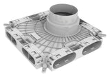 Vaillant Niedrigbau-Luftverteiler für Luftschlauch flach 52 x 132 mm, 0020231943