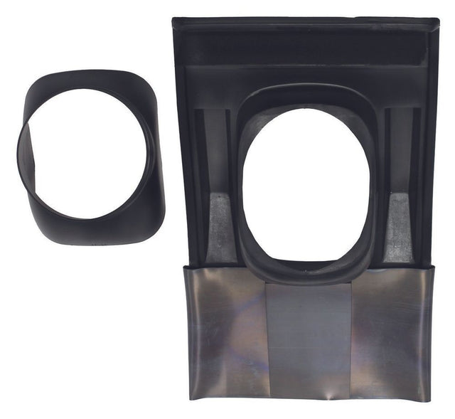 Vaillant Kunststoff-Universalpfanne für Schrägdach (25-50 Grad Neigung) schwarz, 009076