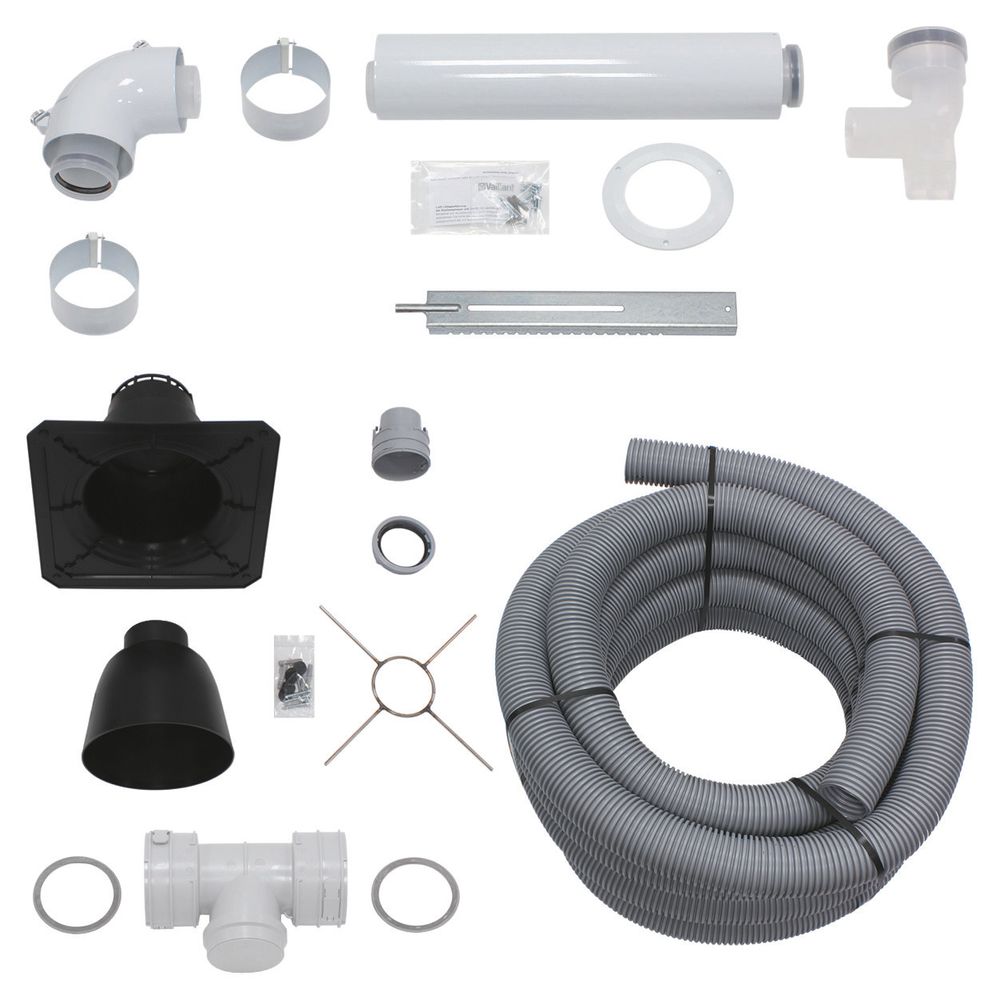 Vaillant Paket 1.52 Luft-/Abgasführung flex., Anschluss-Set D 60/100 PP (3 St.), 0010030864