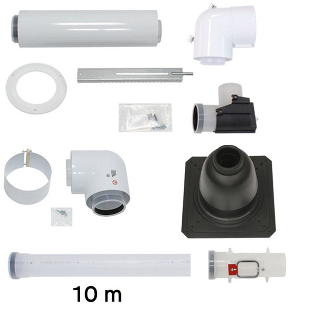 Vaillant Paket 1.51 Luft-/Abgasführung starr, Anschluss-Set D 80/125 PP (3 St.), 0010040555